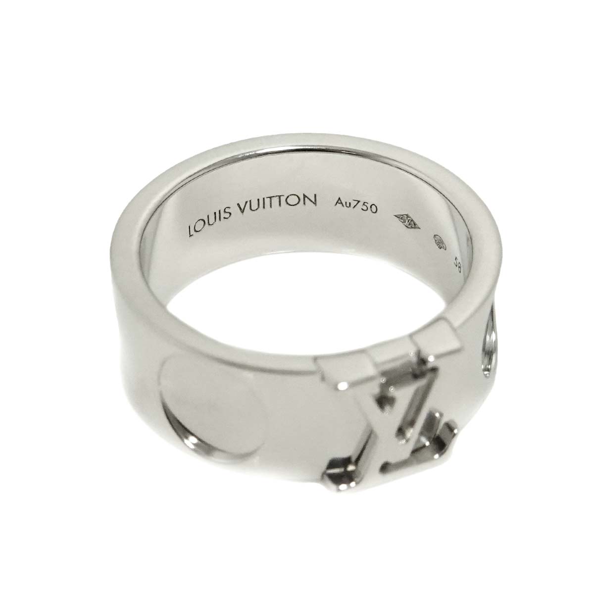 Large Empreinte Ring 18K WG 750 size58 7.75-8(US)