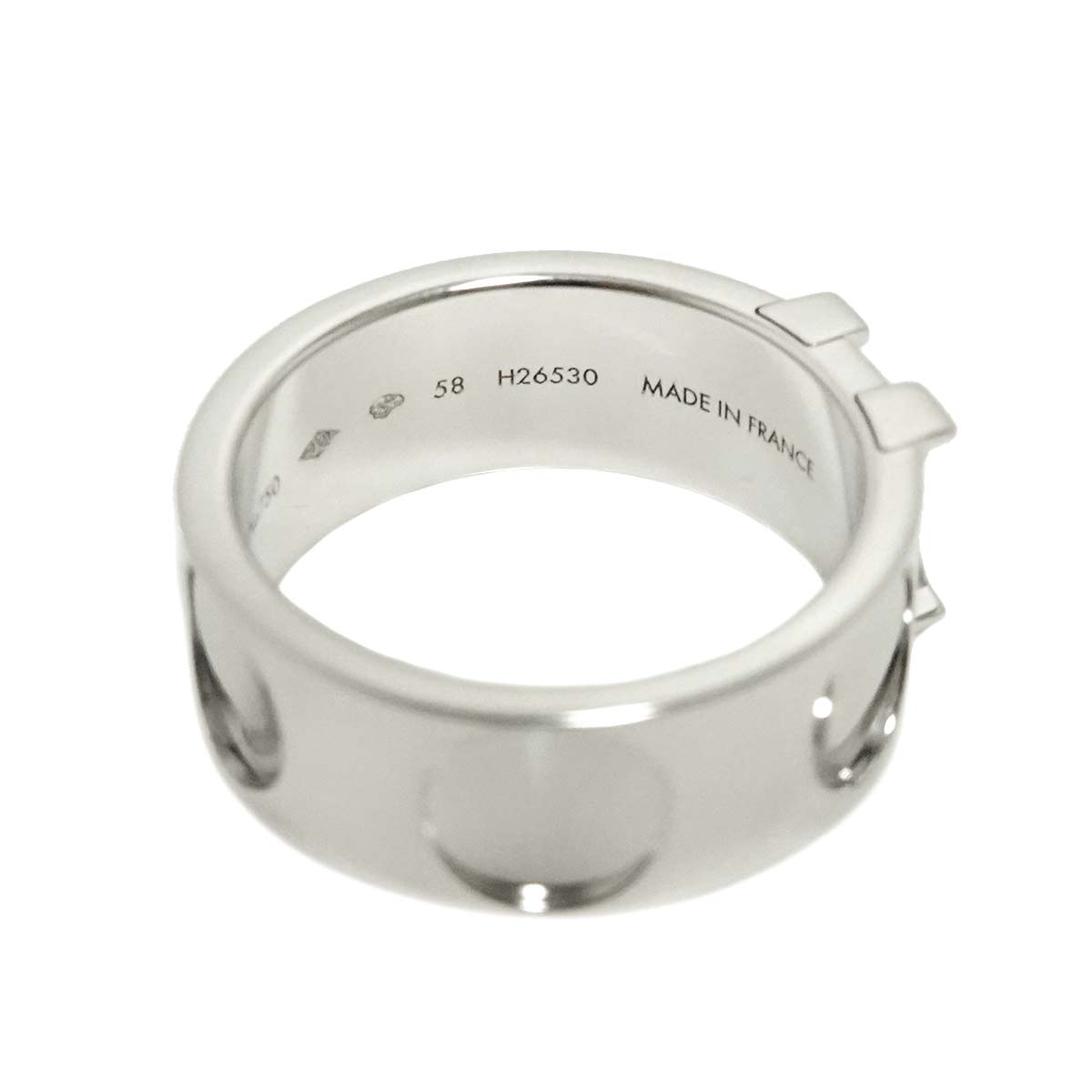 Large Empreinte Ring 18K WG 750 size58 7.75-8(US)