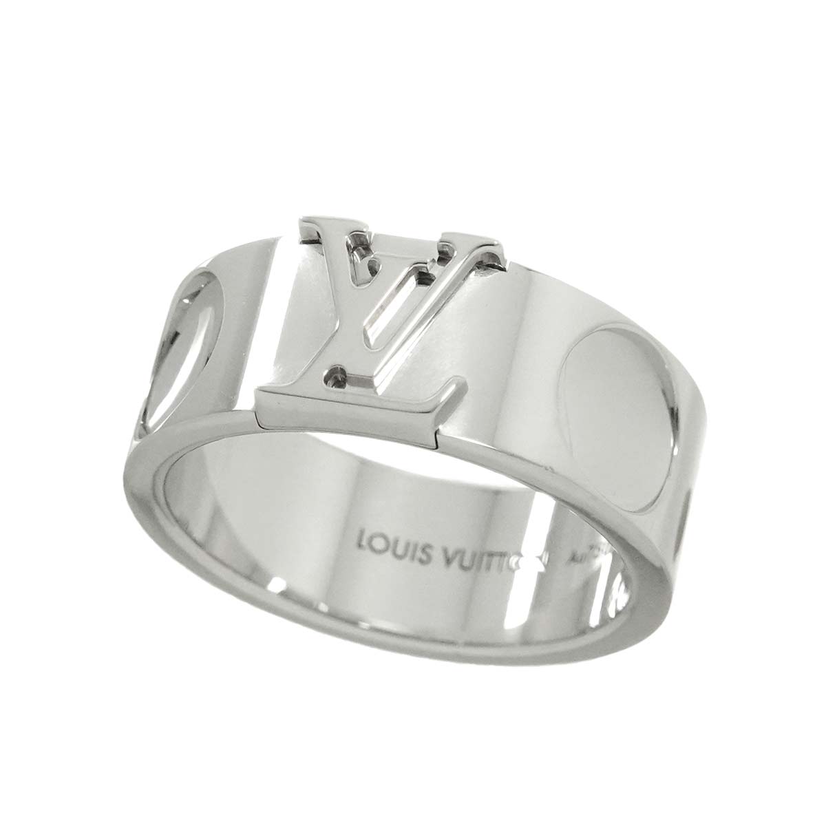 Large Empreinte Ring 18K WG 750 size58 7.75-8(US)