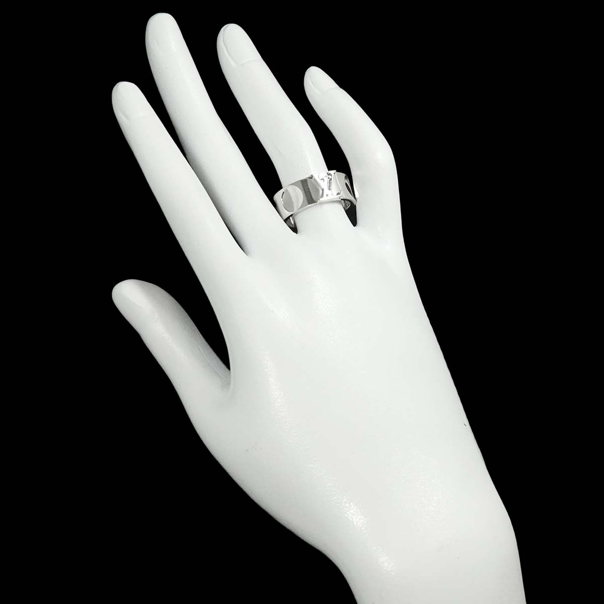 Large Empreinte Ring 18K WG 750 size58 7.75-8(US)