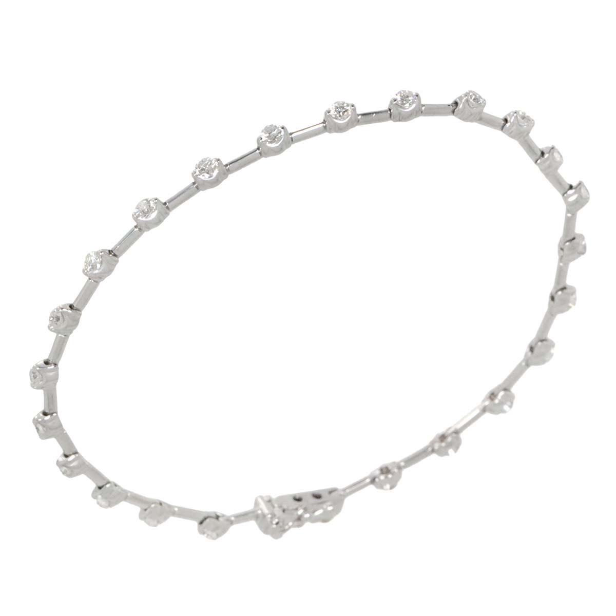 Diamond 1.25ct Bracelet 18K White Gold 750
