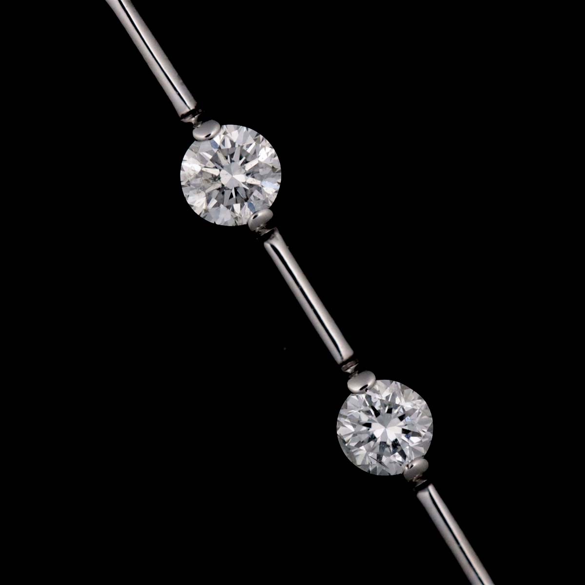Diamond 1.25ct Bracelet 18K White Gold 750