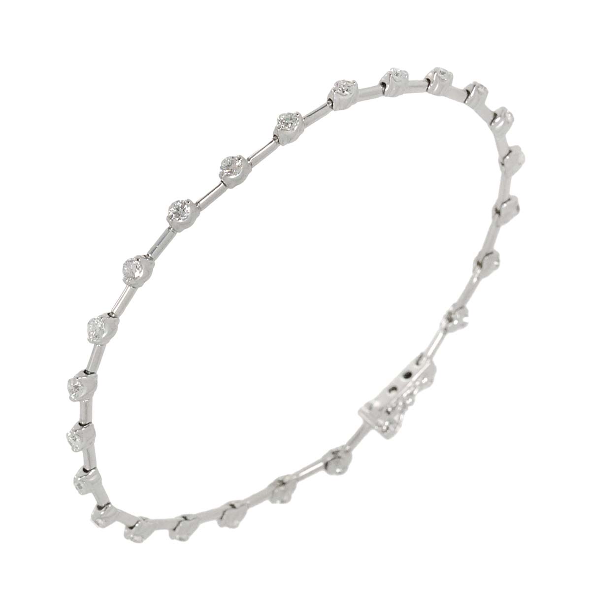 Diamond 1.25ct Bracelet 18K White Gold 750