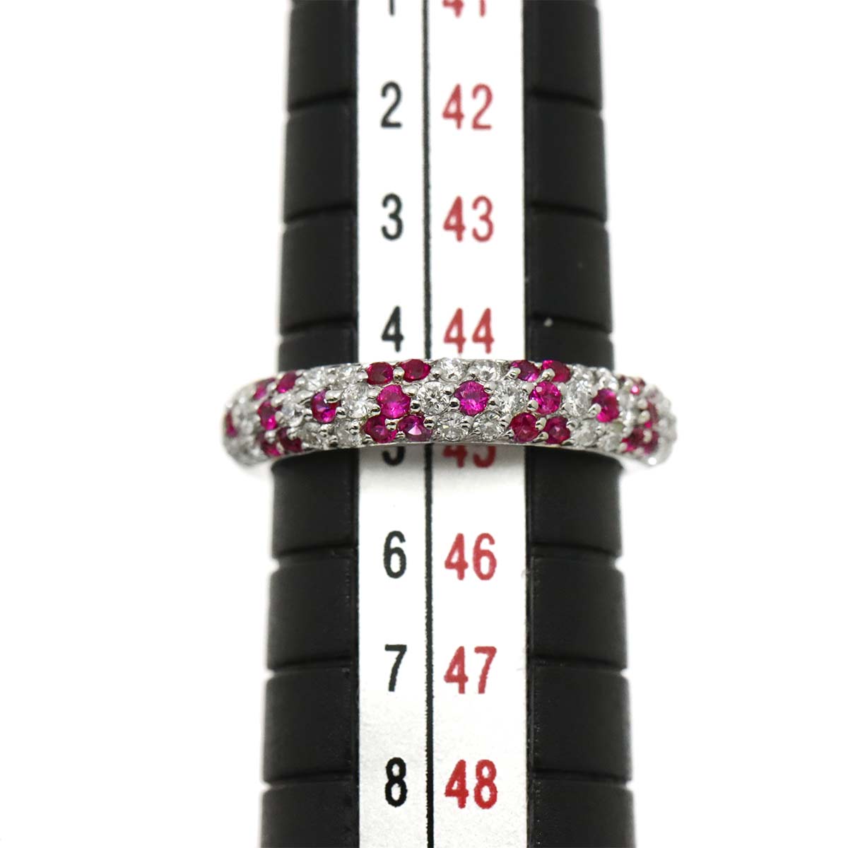 Sapphire 0.28ct Diamond 0.28ct Ring 18K WG Size 3.25(US)