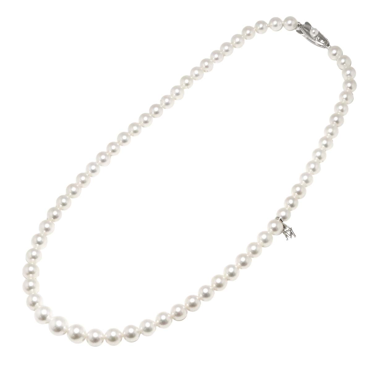Akoya Pearl 7.0-6.5mm Necklace SV Silver
