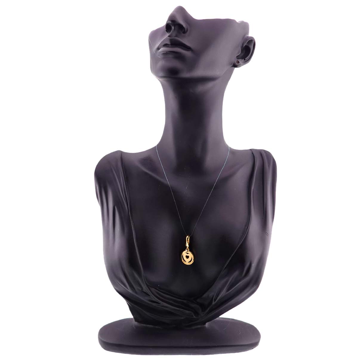 Tondo Heart Pendant Top 18K YG 750