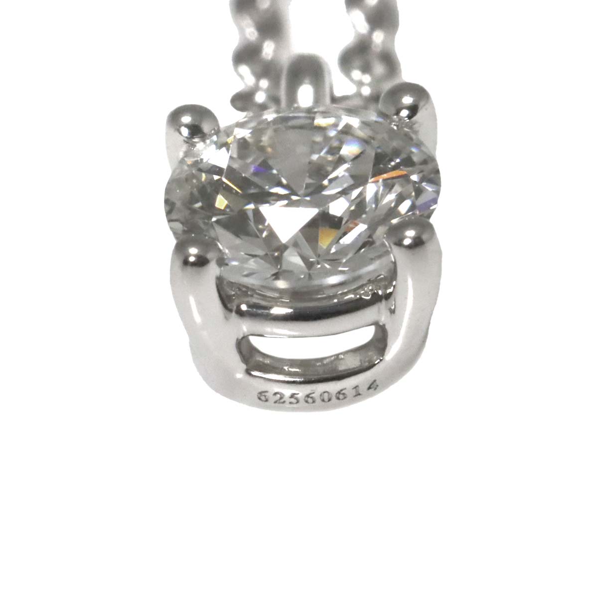 Solitaire Diamond Necklace Platinum