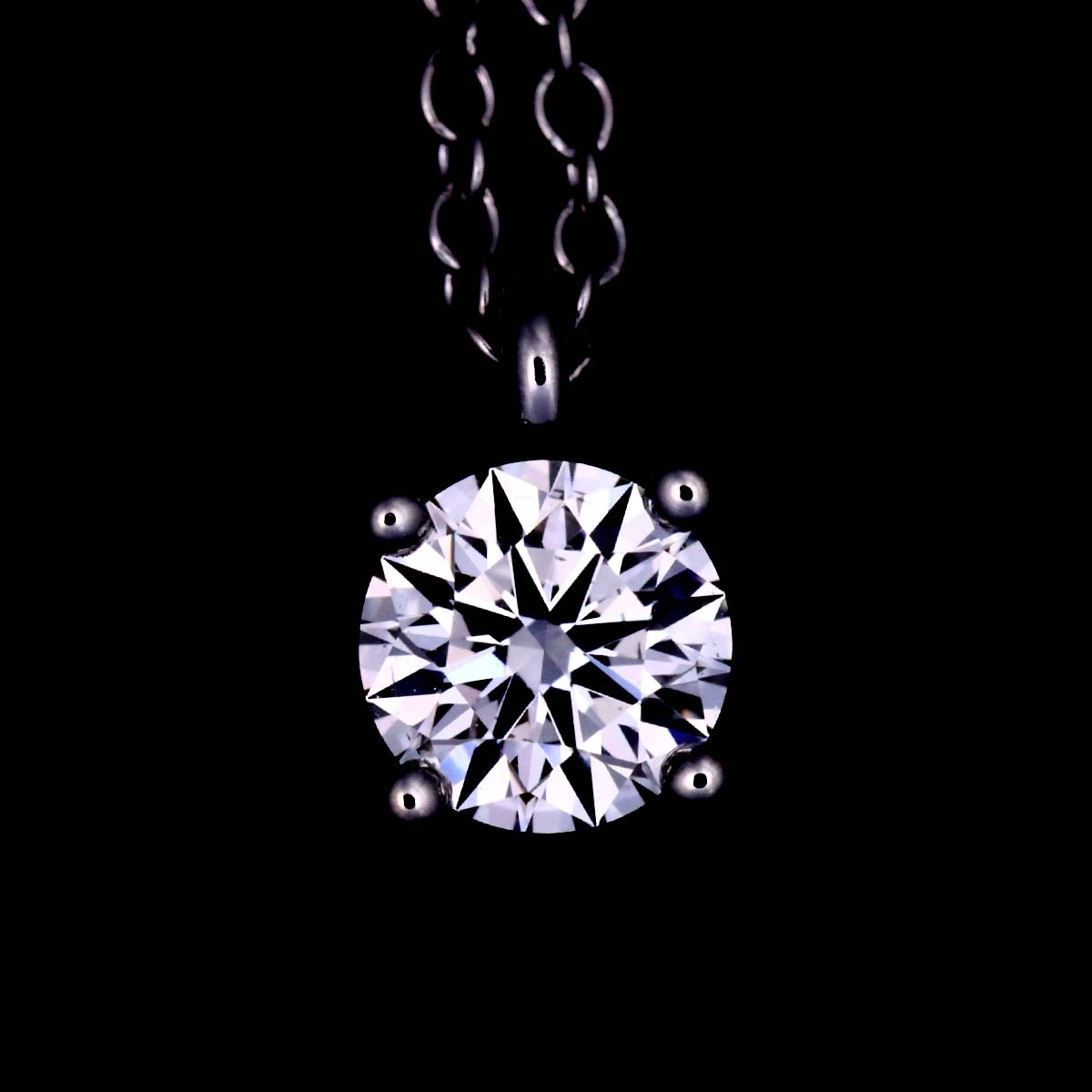 Solitaire Diamond Necklace Platinum