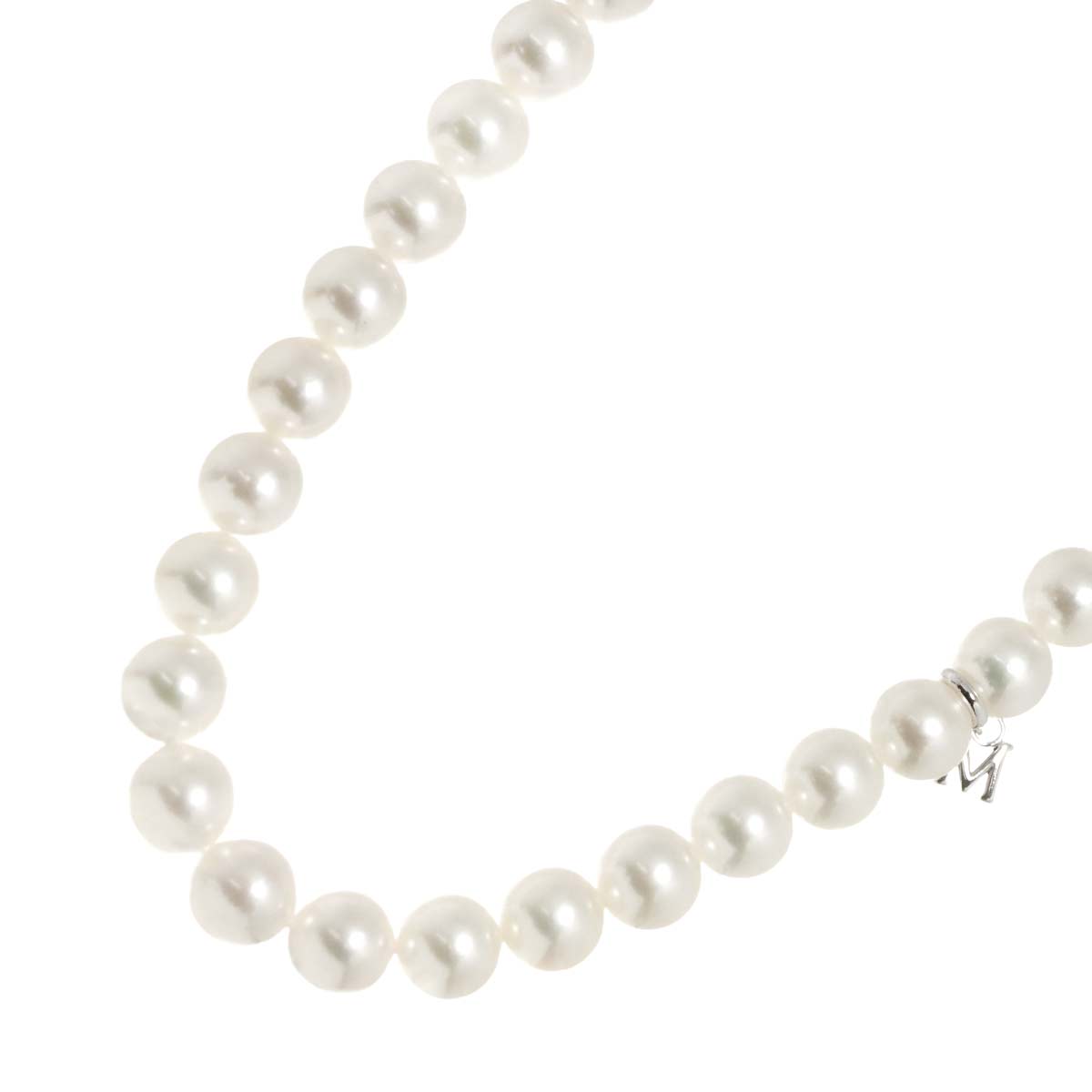 Akoya Pearl 7.4-6.9mm Necklace SV Silver