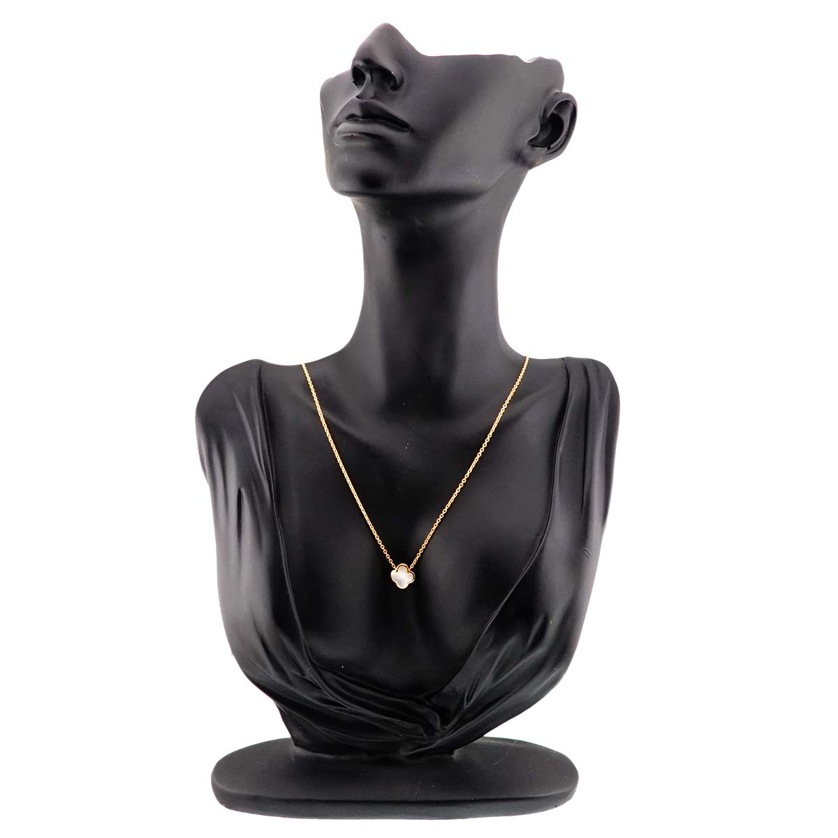 Pure Alhambra Mother of Pearl MOP Necklace 18K YG 750