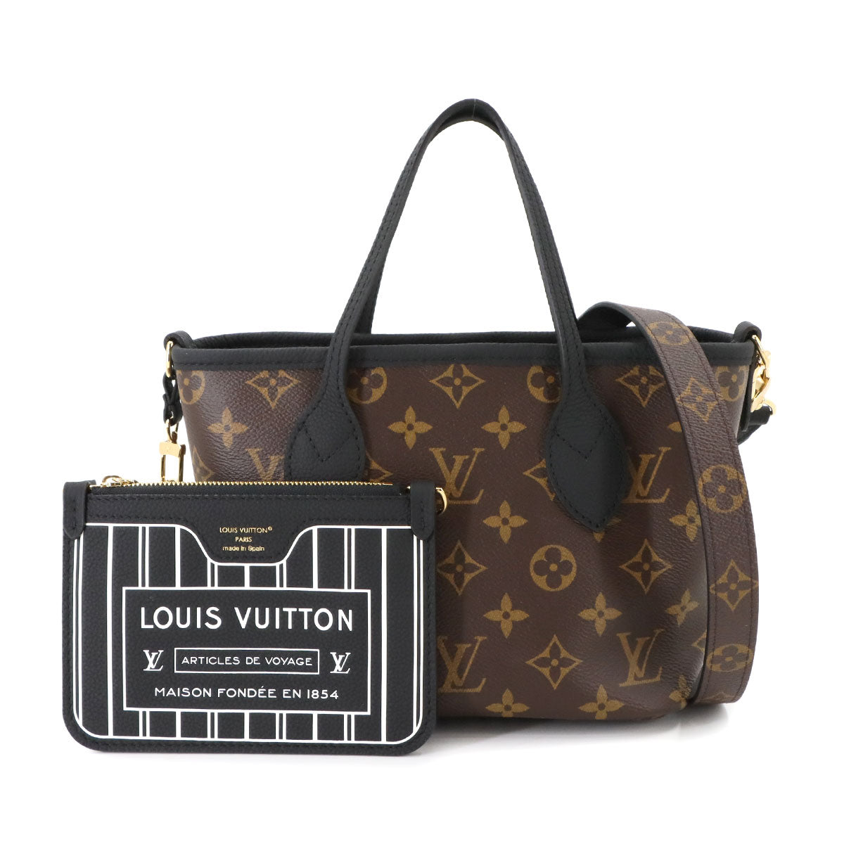 Neverfull Inside Out BB Hand Shoulder Bag Noir M12099