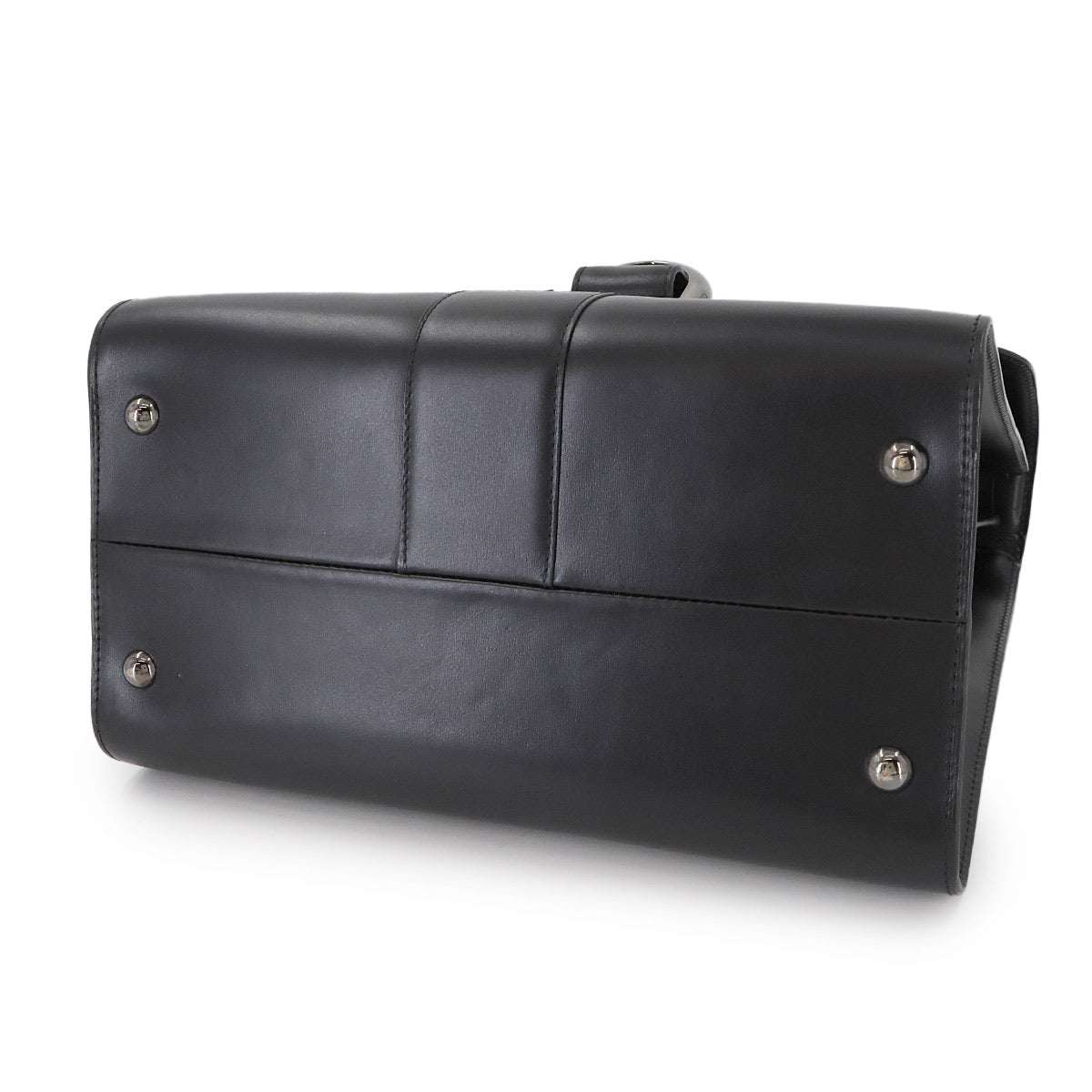 Brillant L'Humour MM Hand Shoulder Bag Leather Black White