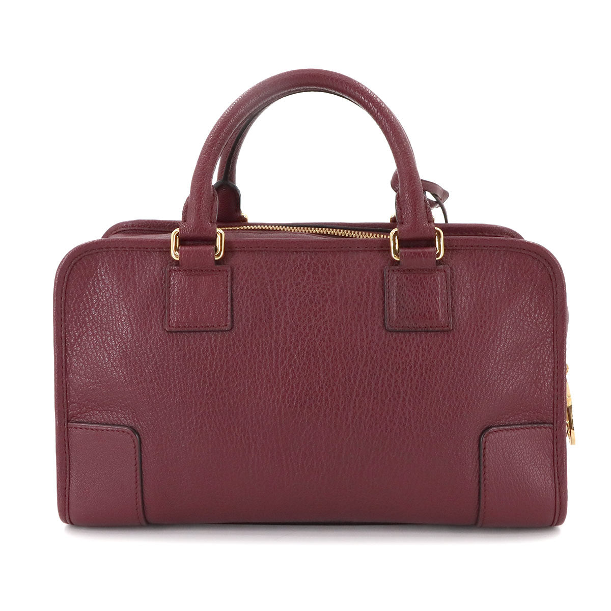 Amazona 28 Hand Bag Leather Bordeaux Anagram Purse