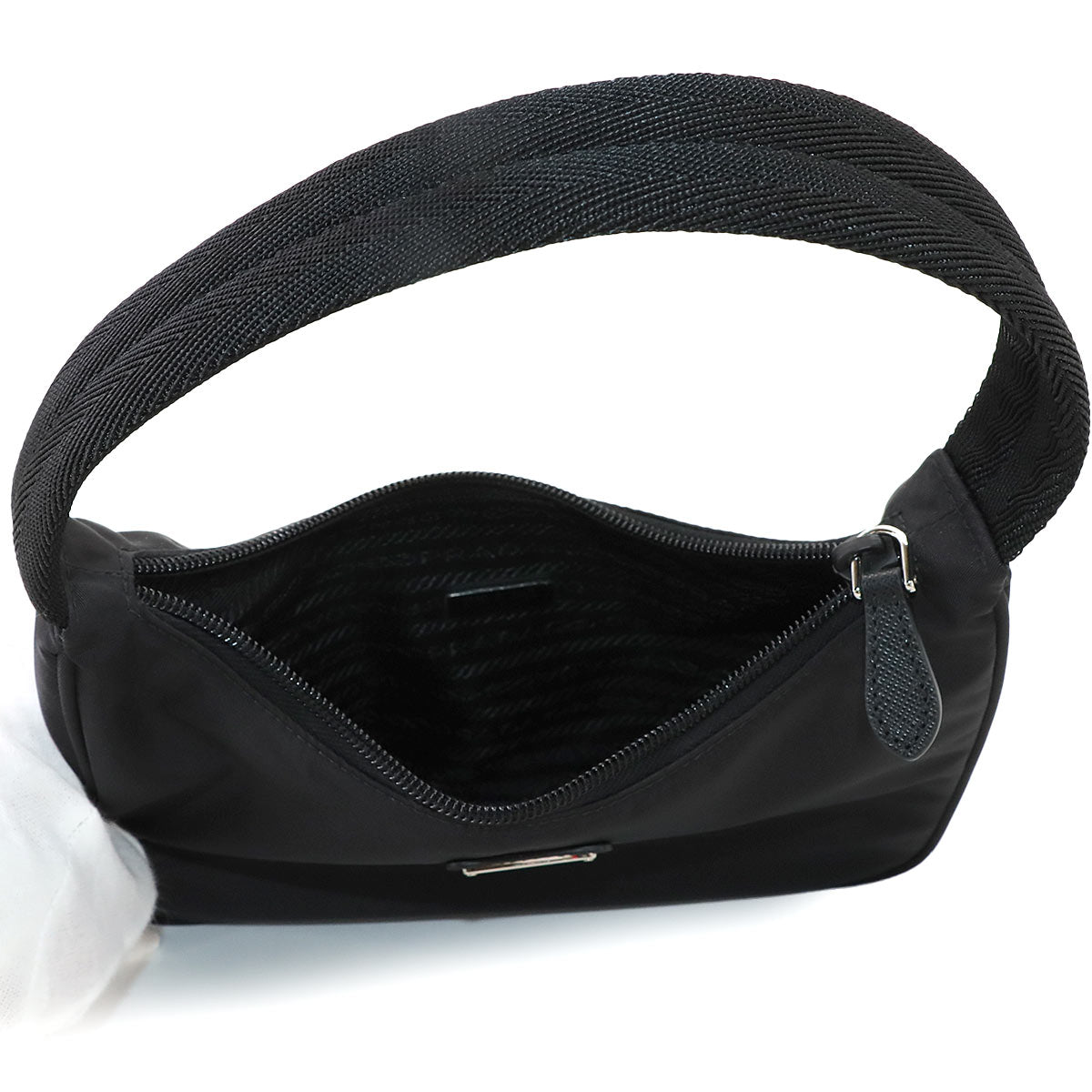Re-Edition 2000 Mini Hand Bag Nylon Nero Black 1NE515 Purse