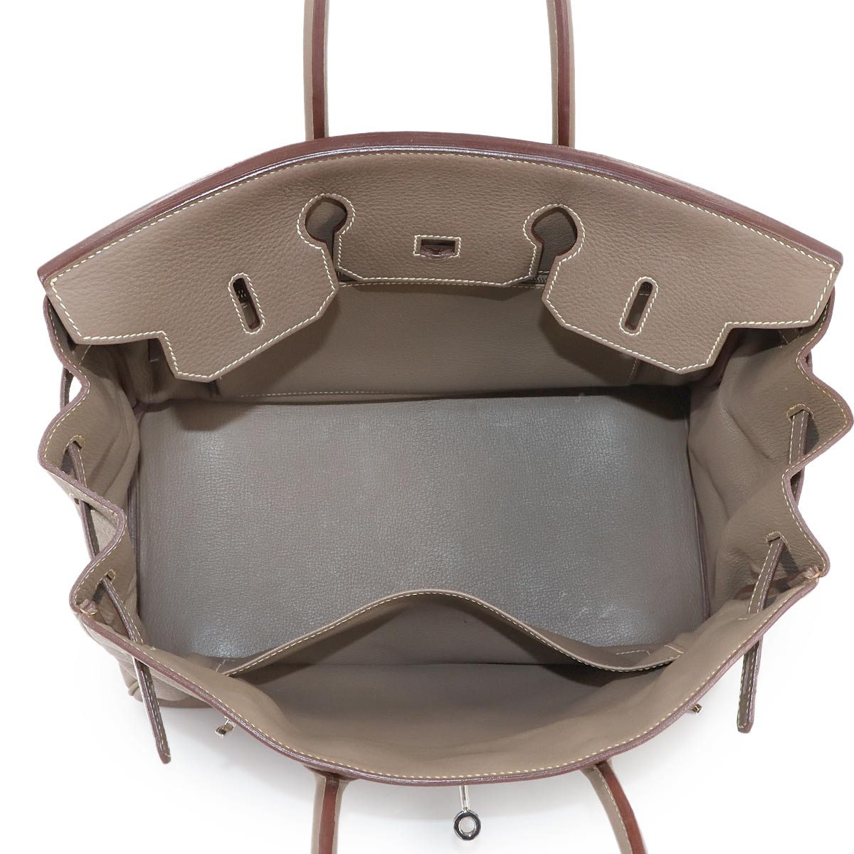 Birkin 35 Togo Etoupe Hand Bag Purse Beige