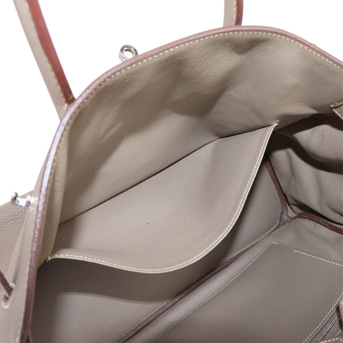 Birkin 35 Togo Etoupe Hand Bag Purse Beige