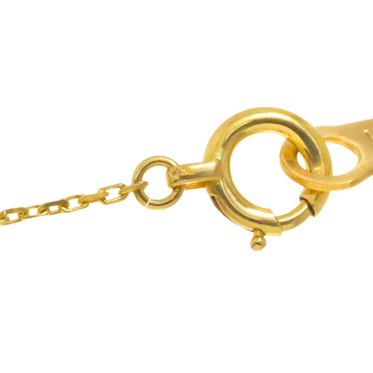 Akoya Pearl 6.5mm Diamond Necklace 18K K18 YG Yellow Gold 750