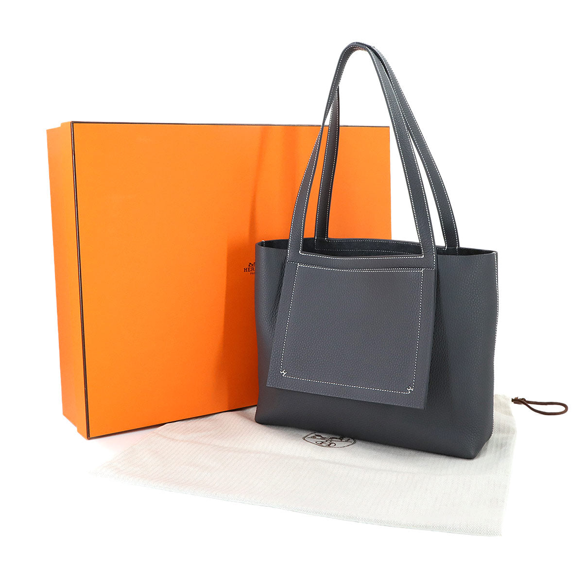 Cabasellier 31 Tote Bag Taurillon Clemence Gris misty Purse