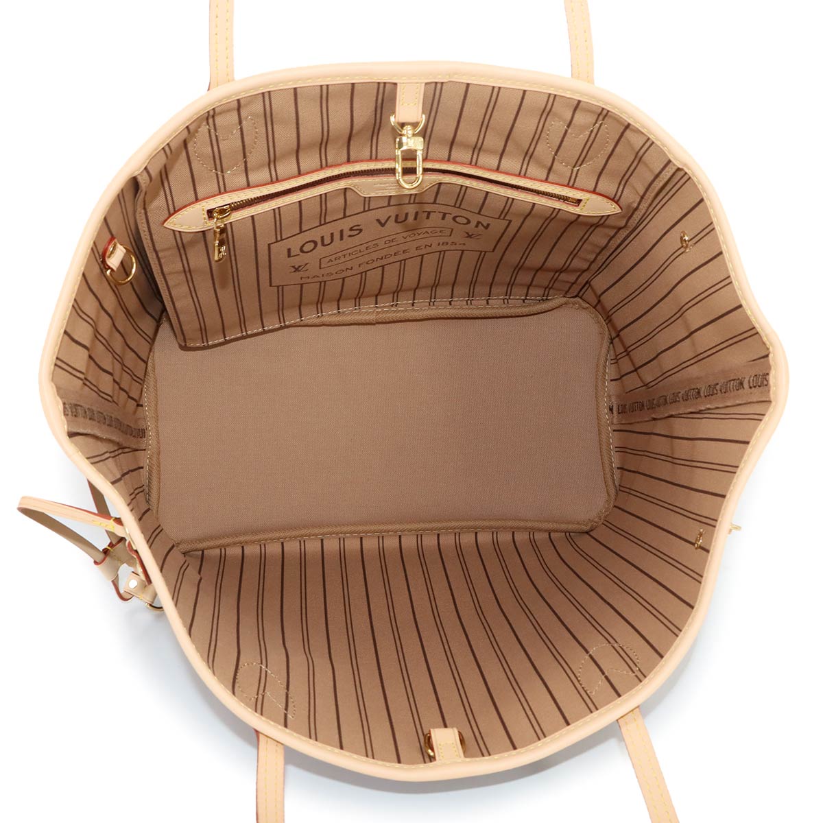 Monogram Neverfull MM Tote Bag Beige M46975 Purse