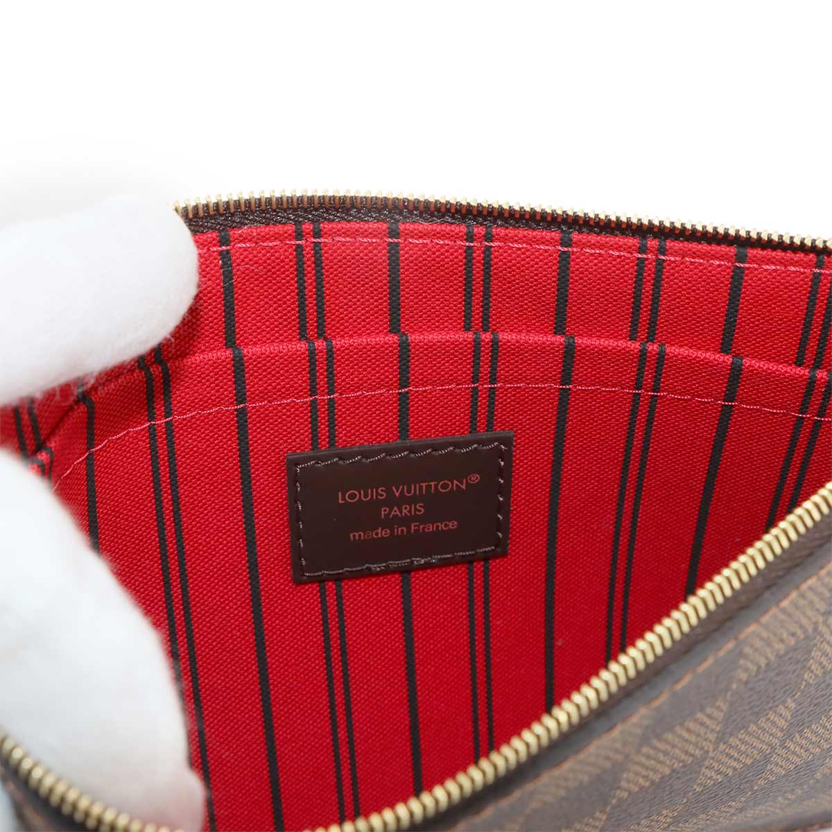 Damier Neverfull MM Tote Bag Ebene Cerise N40599 Purse