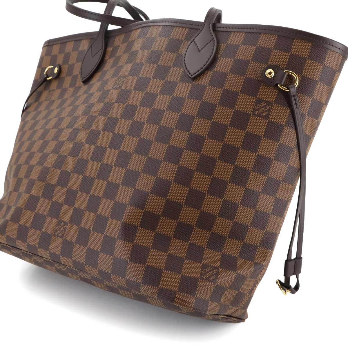 Damier Neverfull MM Tote Bag Ebene Cerise N40599 Purse