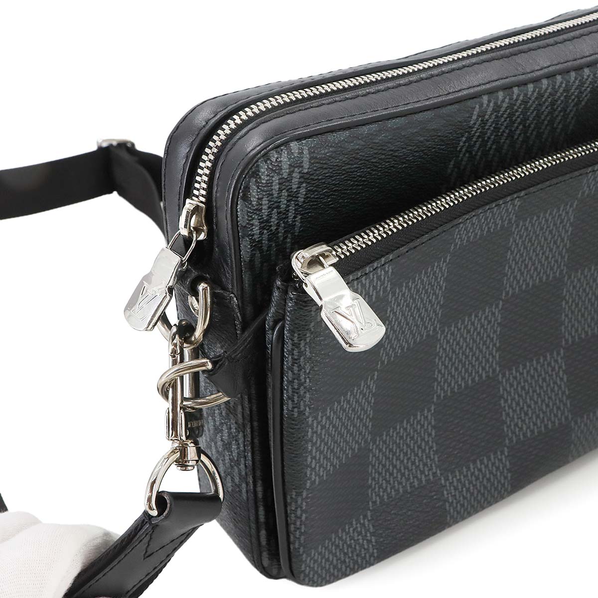 Damier Graphite 3D Trio Messenger Shoulder Bag N50017
