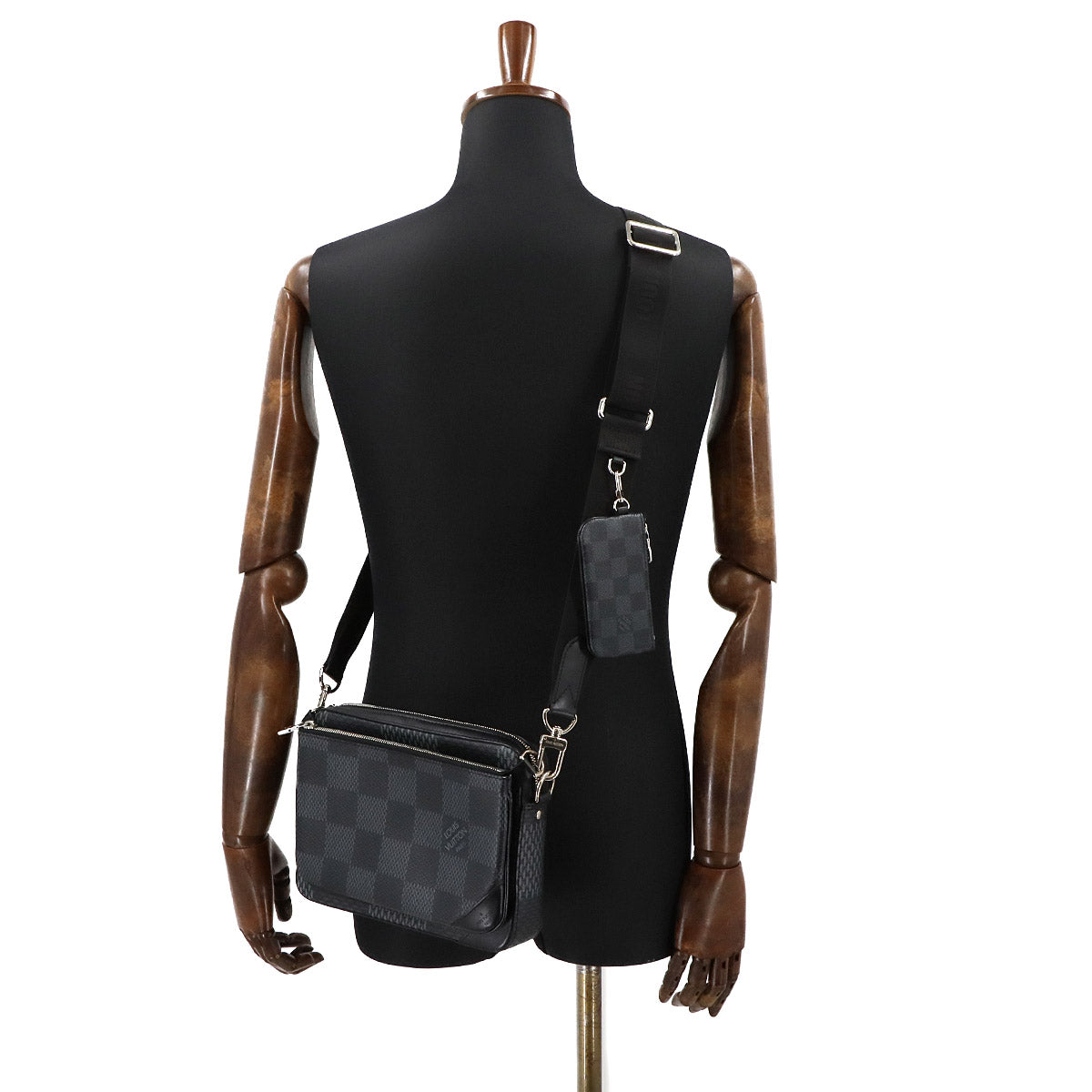 Damier Graphite 3D Trio Messenger Shoulder Bag N50017