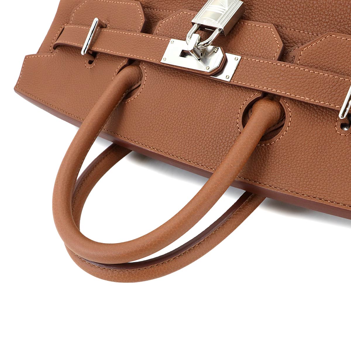 Haut a Courroies 40 Coup de Soleil Togo Gold Hand Bag W