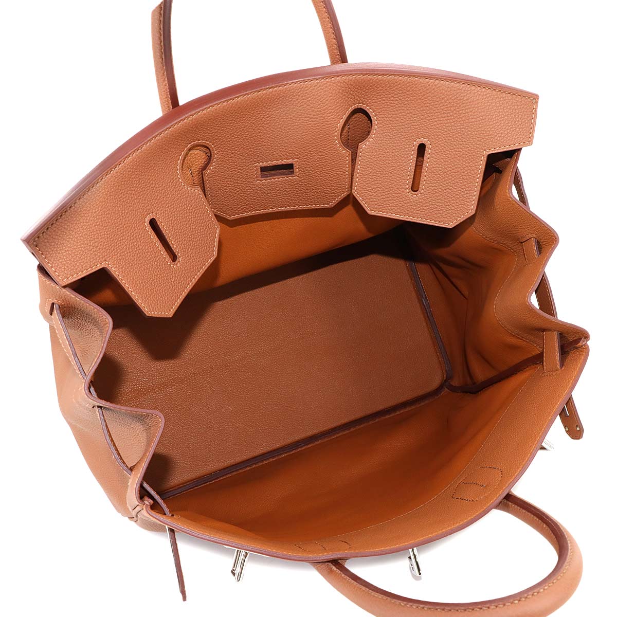 Haut a Courroies 40 Coup de Soleil Togo Gold Hand Bag W