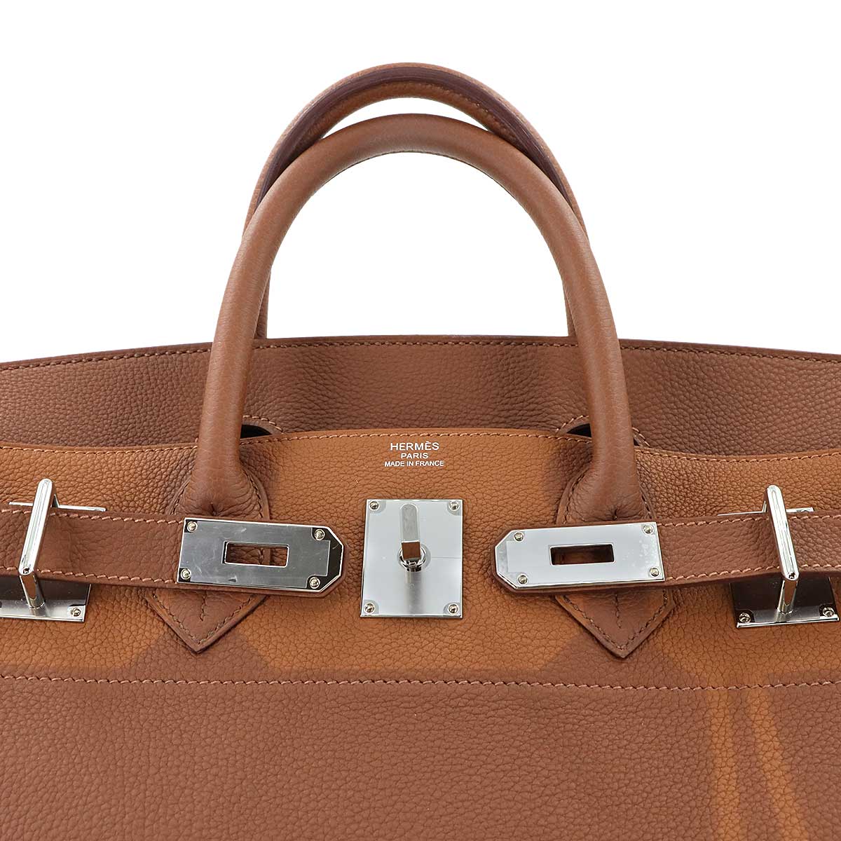 Haut a Courroies 40 Coup de Soleil Togo Gold Hand Bag W