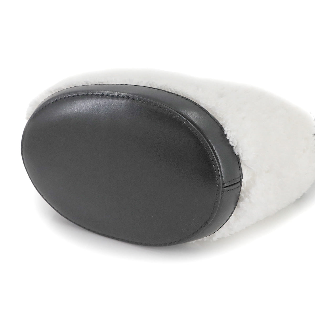 Tropicalia Micro Hand Shoulder Bag Polyester Leather White Black