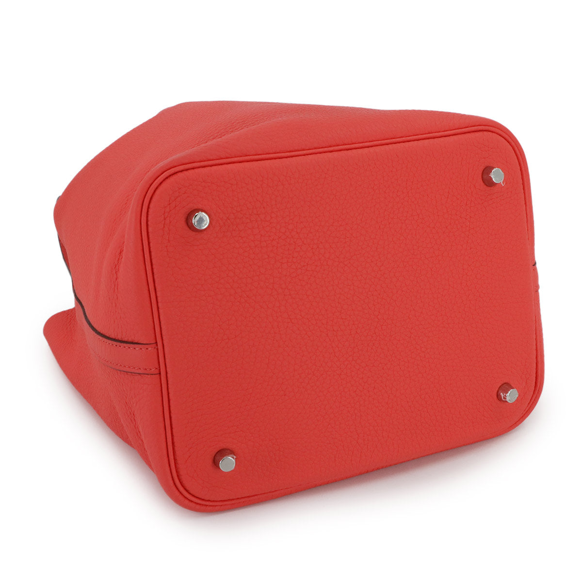 Picotin Lock MM Hand Bag Taurillon Clemence Rose Texese