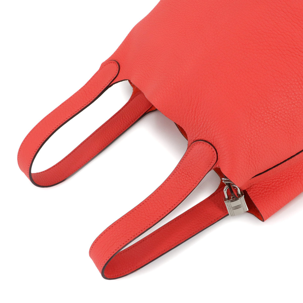 Picotin Lock MM Hand Bag Taurillon Clemence Rose Texese