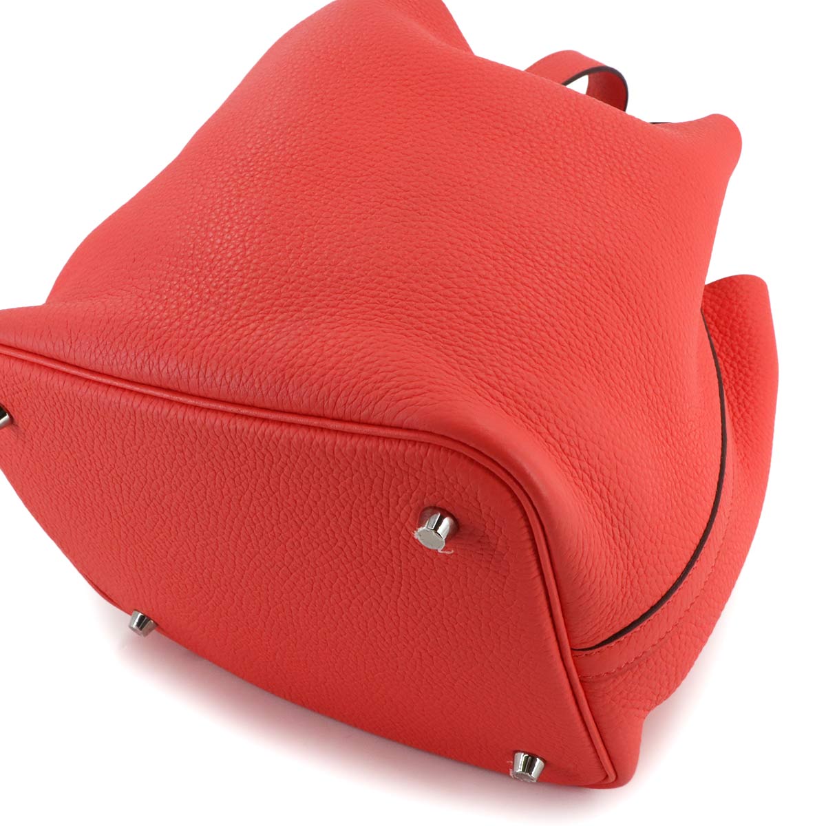 Picotin Lock MM Hand Bag Taurillon Clemence Rose Texese