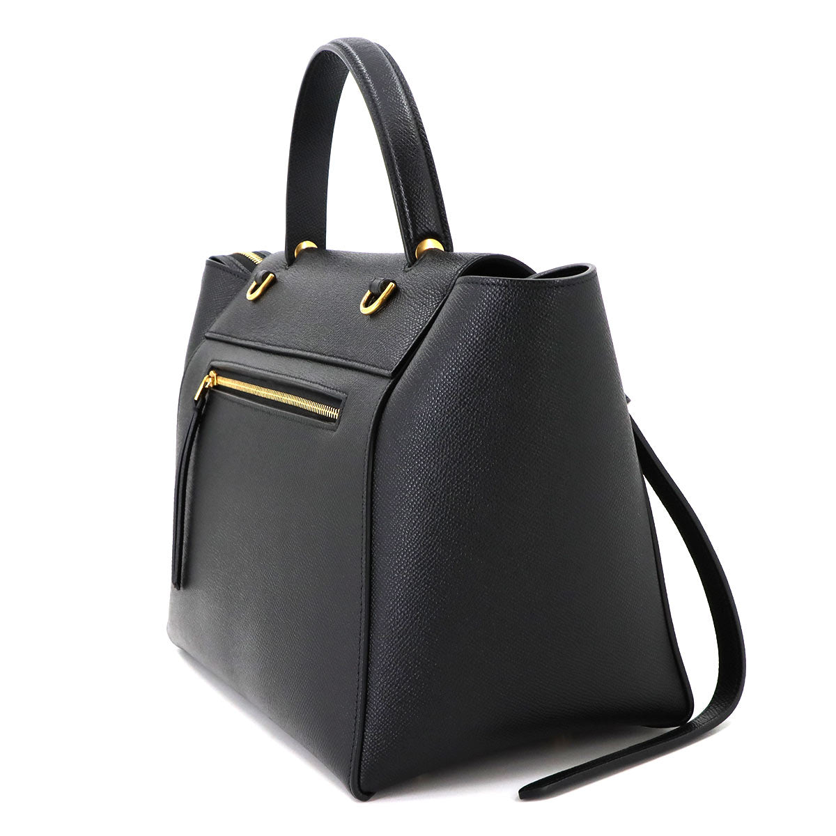 Belt Bag Mini 2way Hand Shoulder Bag Leather Black 189103