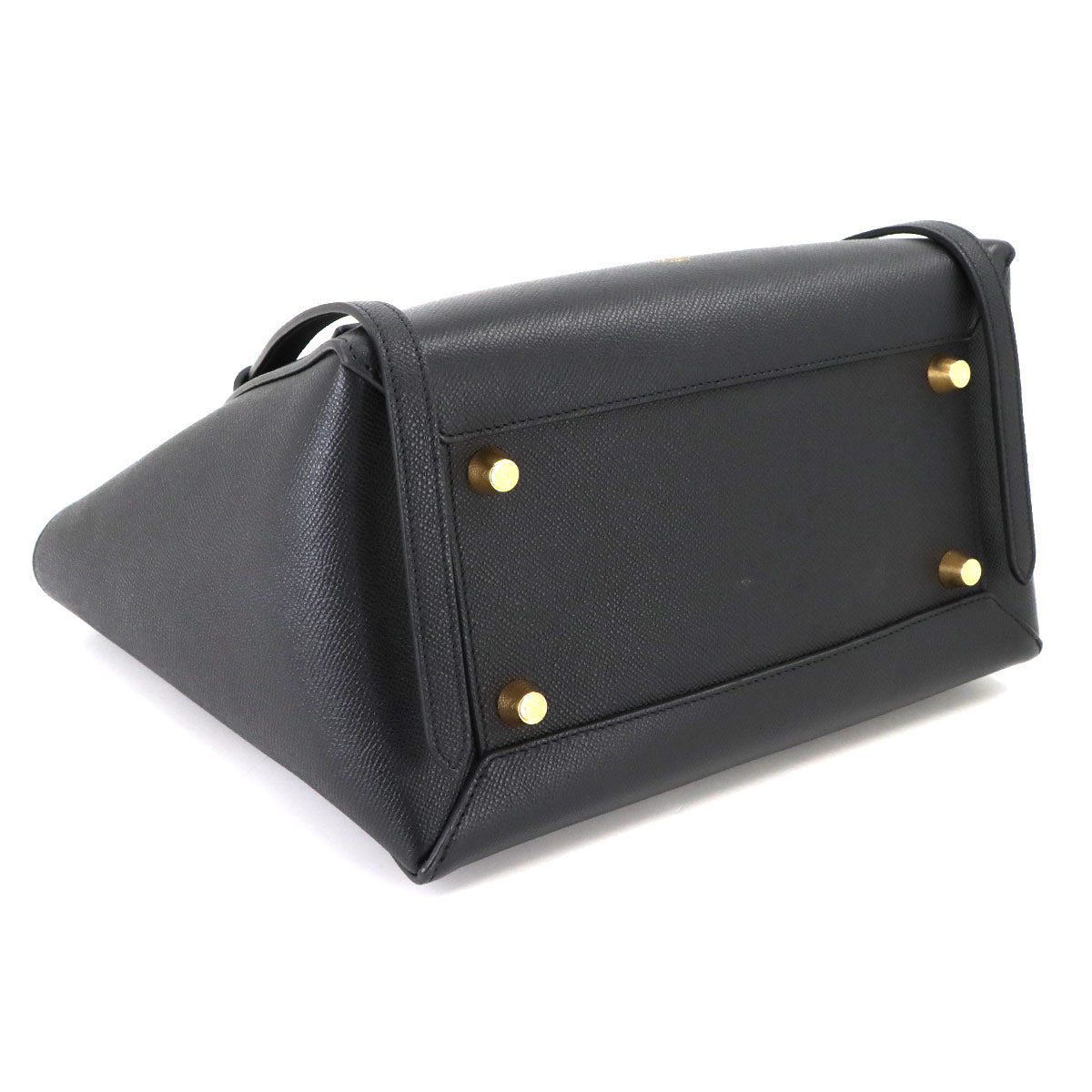 Belt Bag Mini 2way Hand Shoulder Bag Leather Black 189103