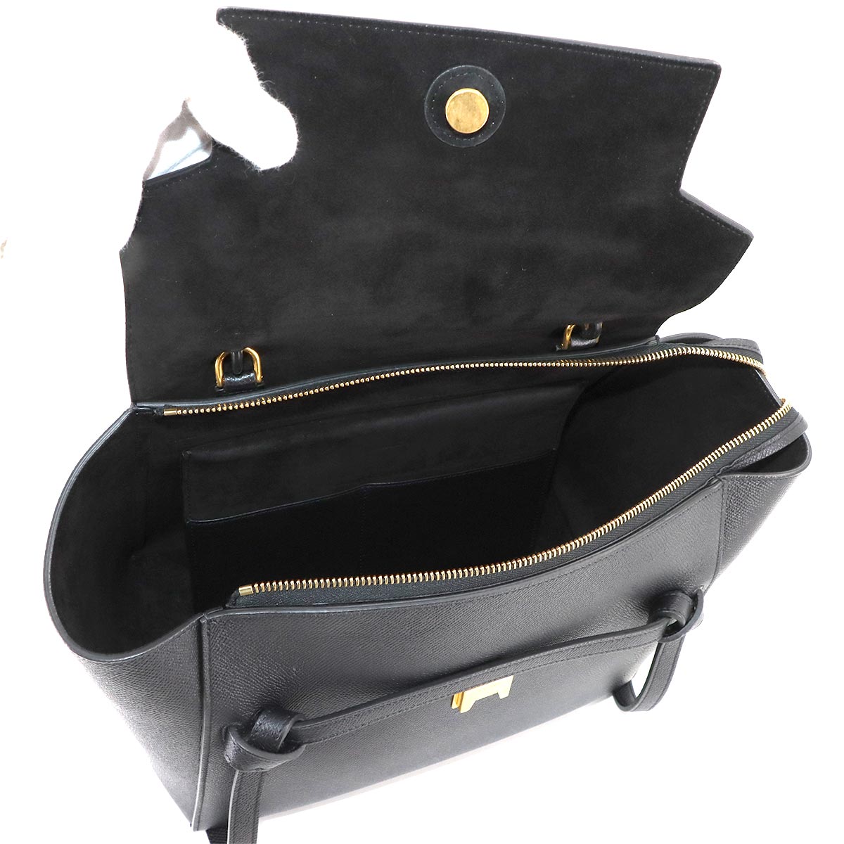 Belt Bag Mini 2way Hand Shoulder Bag Leather Black 189103