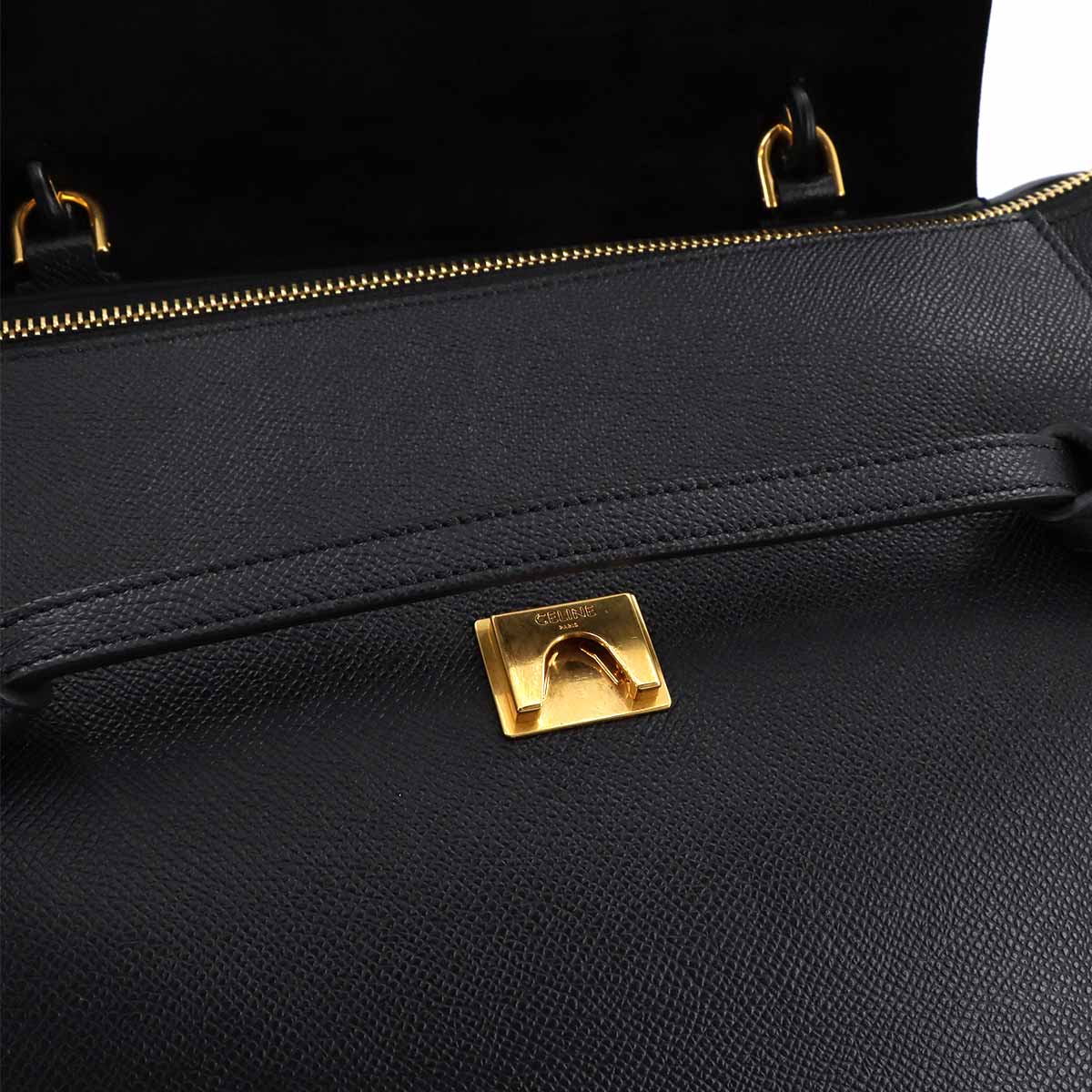 Belt Bag Mini 2way Hand Shoulder Bag Leather Black 189103