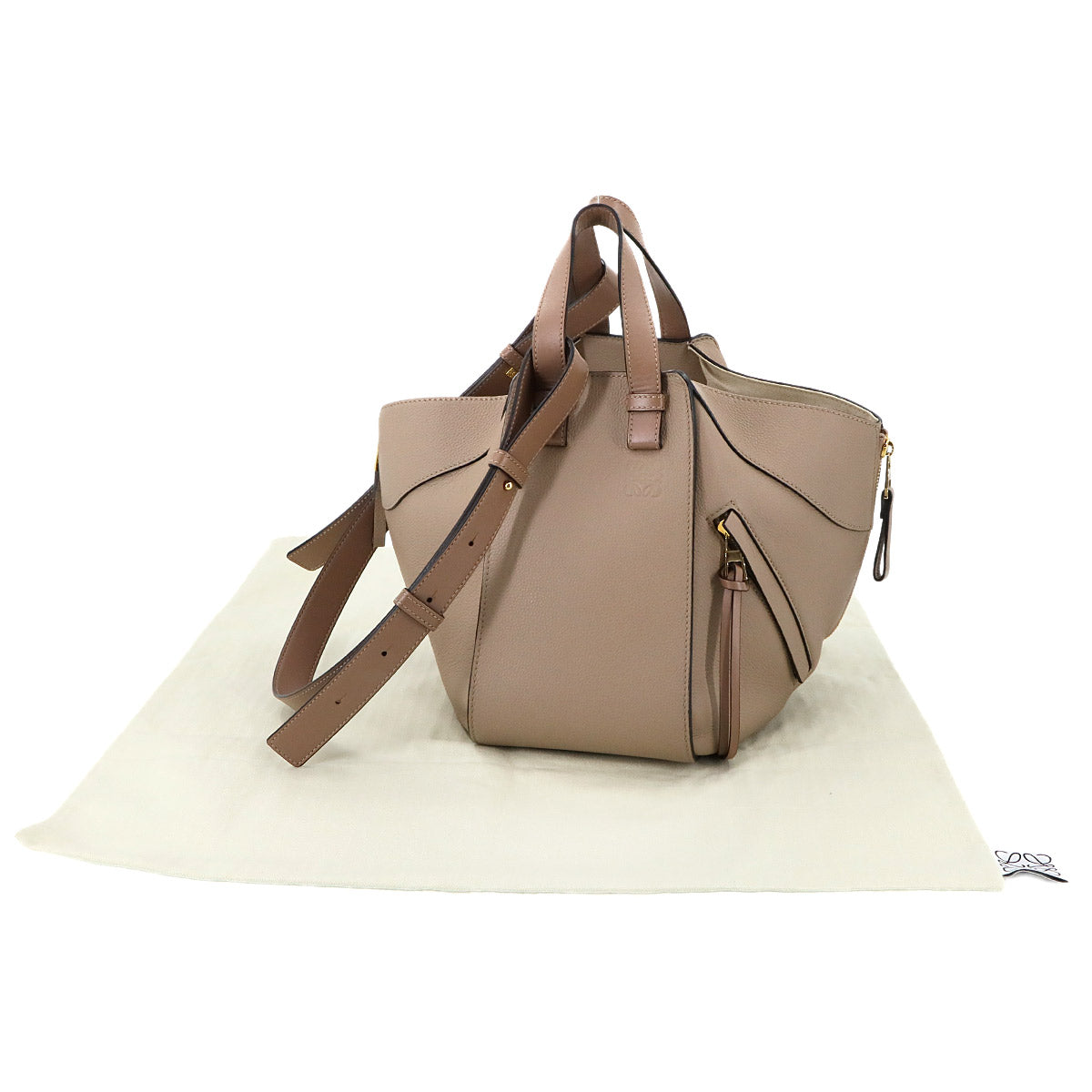 Hammock Small 2way Hand Shoulder Bag Leather Beige A538S35X51