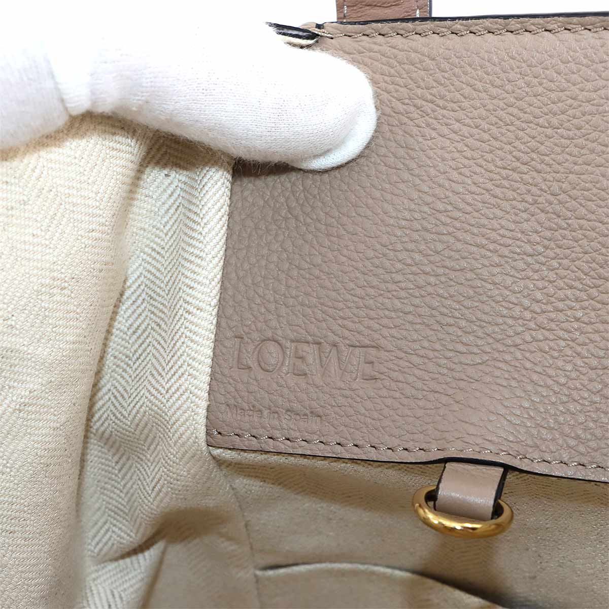 Hammock Small 2way Hand Shoulder Bag Leather Beige A538S35X51