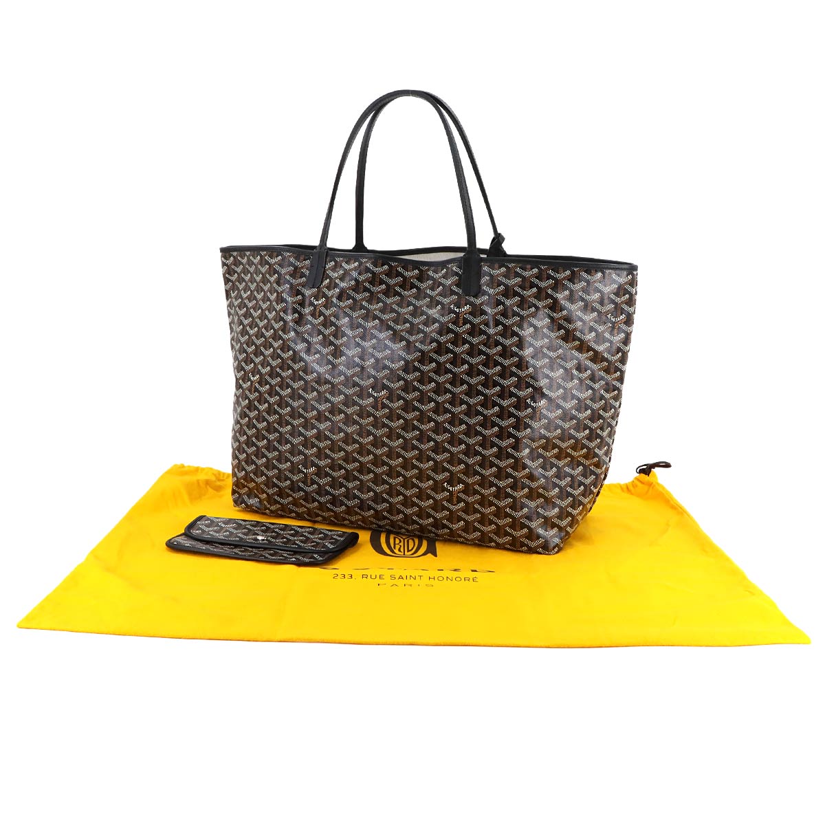 Saint Louis GM Tote Bag PVC Leather Black Unisex