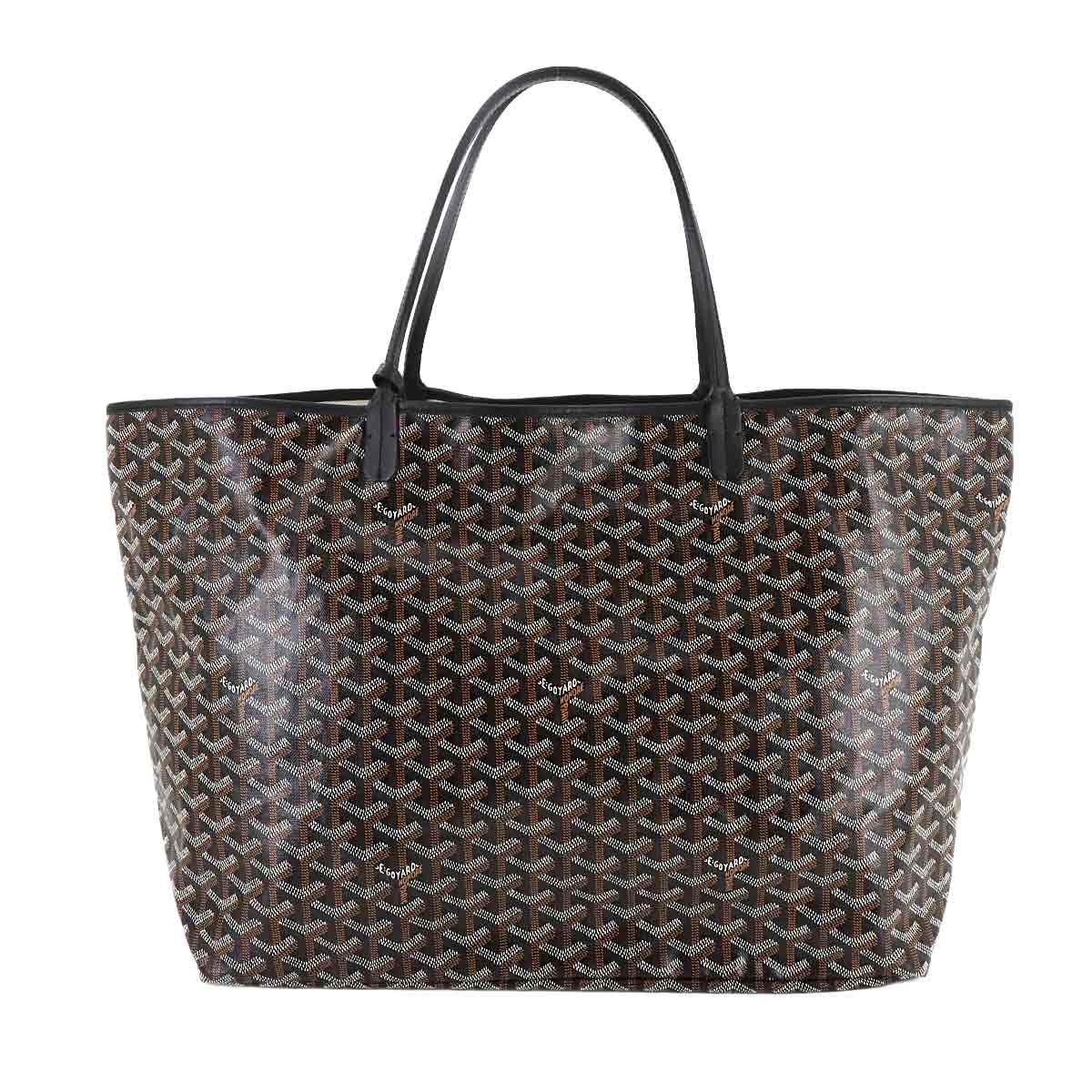 Saint Louis GM Tote Bag PVC Leather Black Unisex