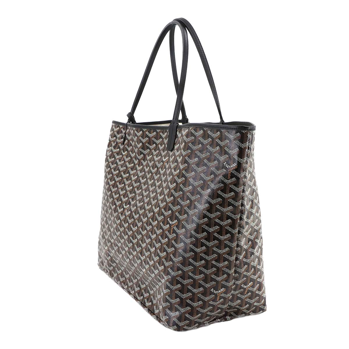 Saint Louis GM Tote Bag PVC Leather Black Unisex