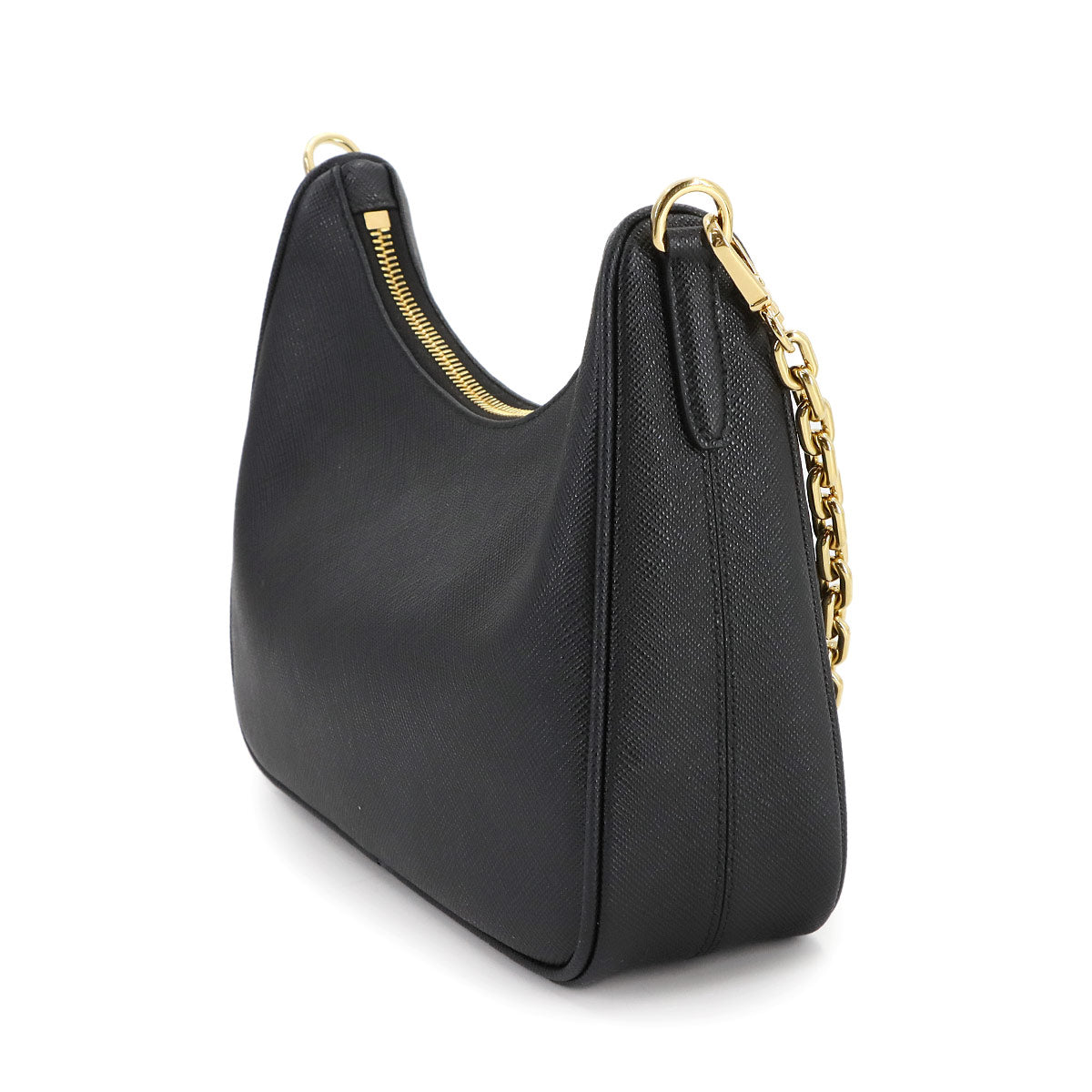 Re-Edition 2005 Shoulder Bag Saffiano Leather Black 1BH204