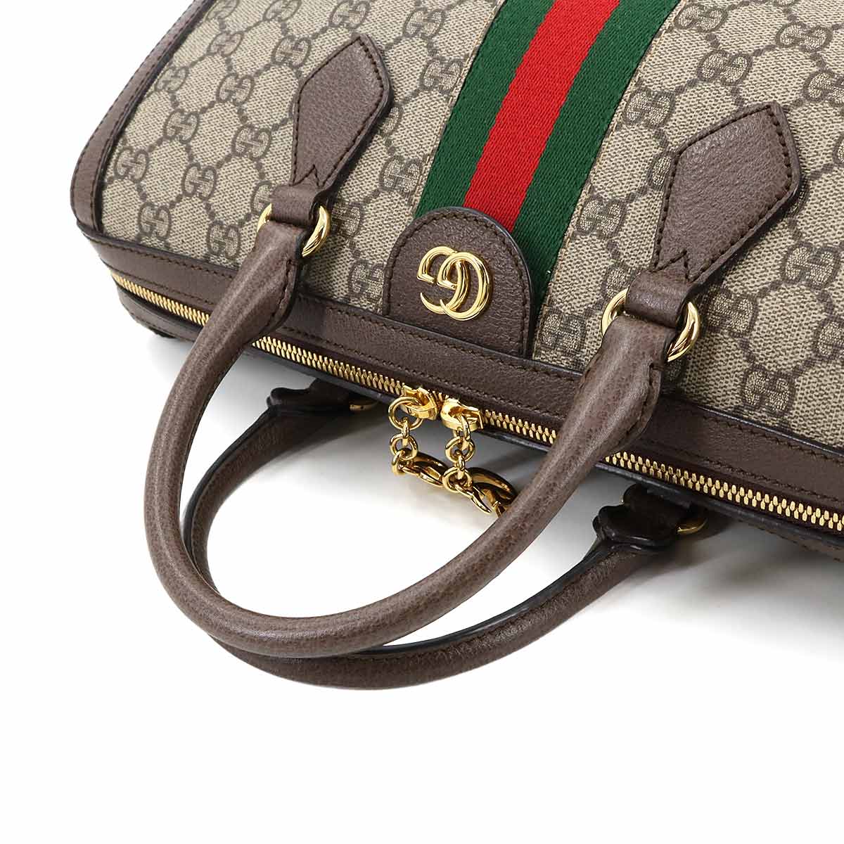 Ophidia GG Supreme 2way Hand Shoulder Bag Beige Brown 524532