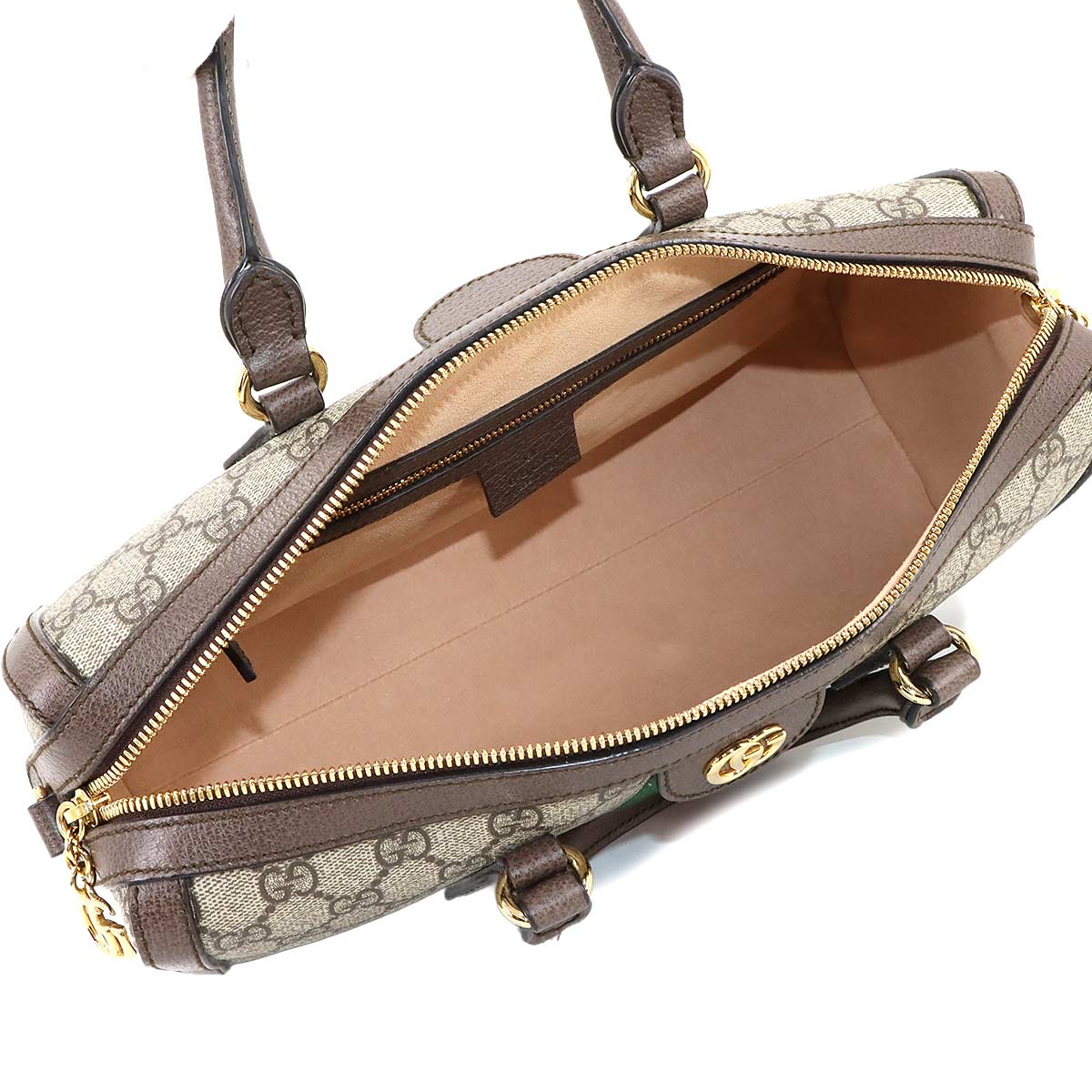 Ophidia GG Supreme 2way Hand Shoulder Bag Beige Brown 524532