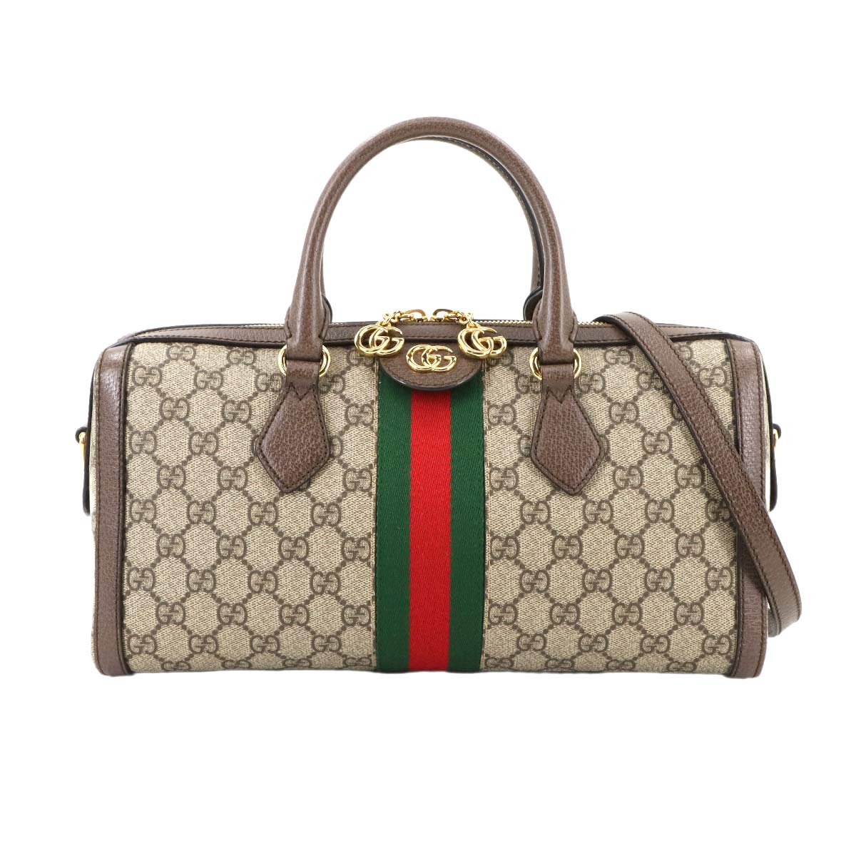 Ophidia GG Supreme 2way Hand Shoulder Bag Beige Brown 524532