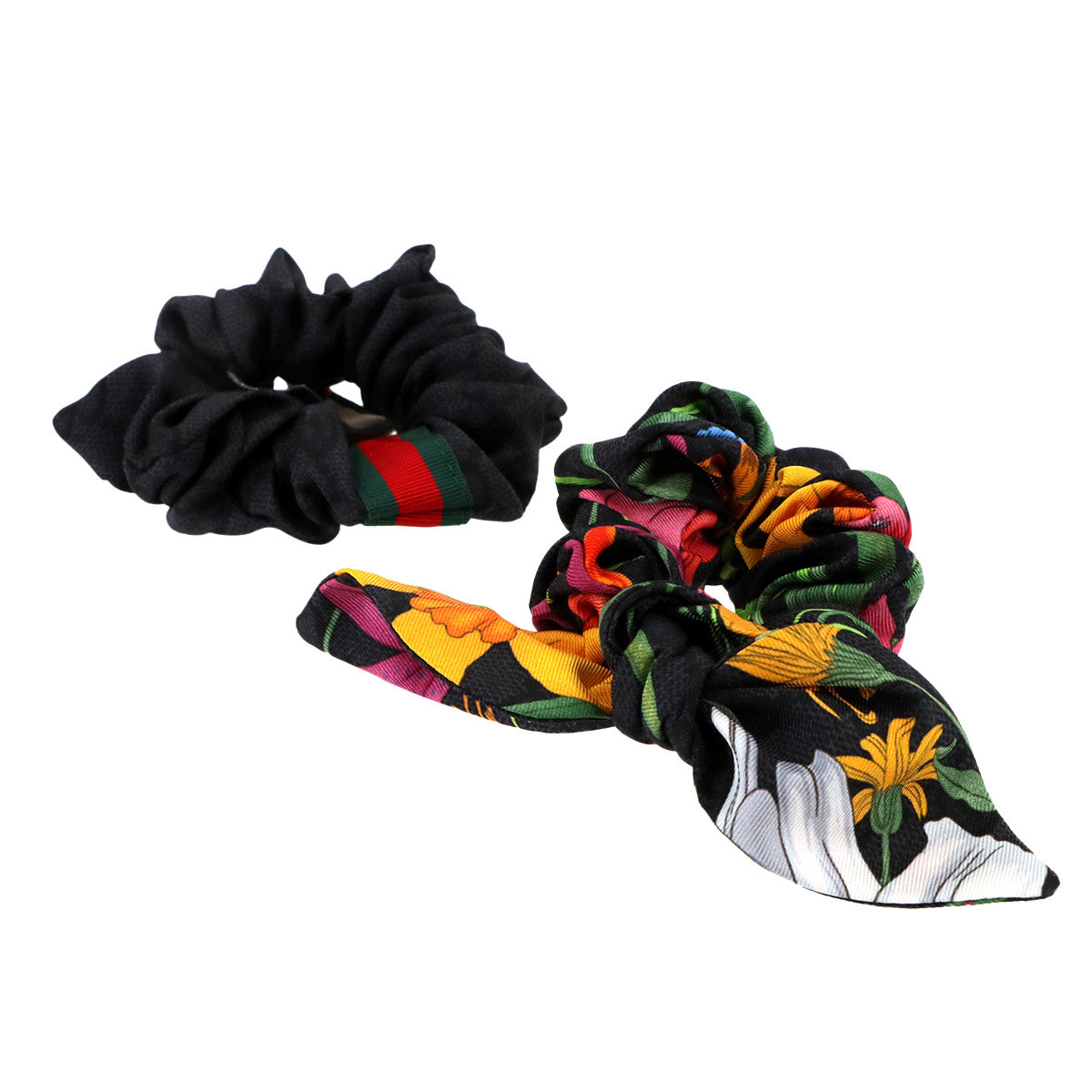 Set Flora Web Scrunchie Silk Black 765564 Hair Accessory