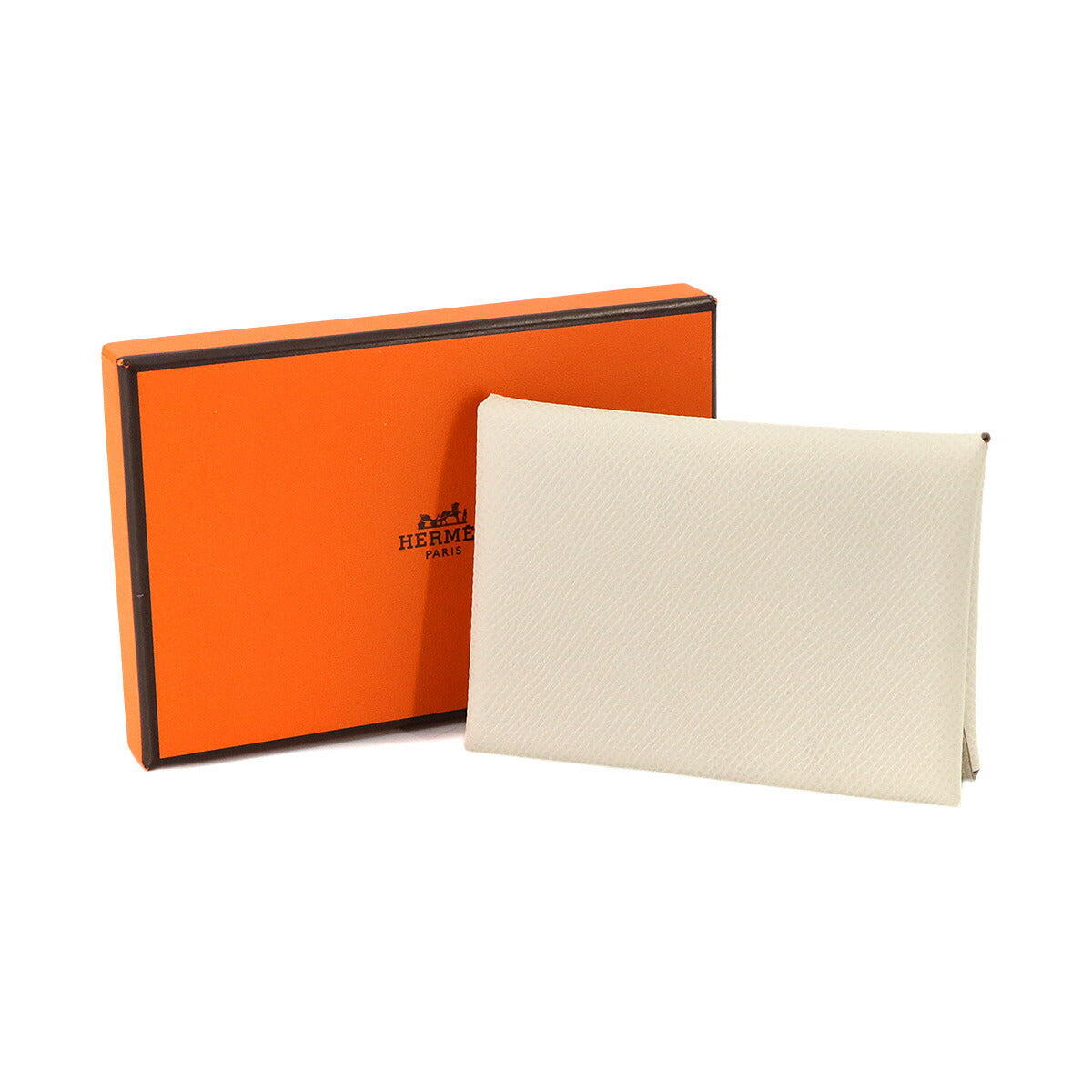 Calvi Duo Card Case Epsom Craie W