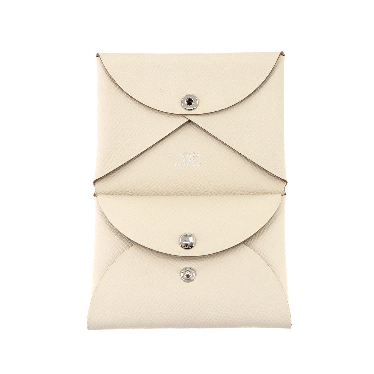 Calvi Duo Card Case Epsom Craie W